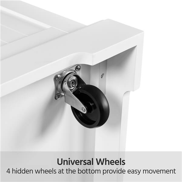Yaheetech Rolling Kitchen Island Cart with 3 Drawers