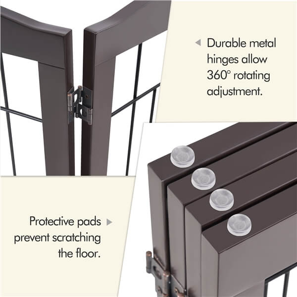 Yaheetech 32-inch Tall Dog Gate Extra Wide Pet Gate for Dogs