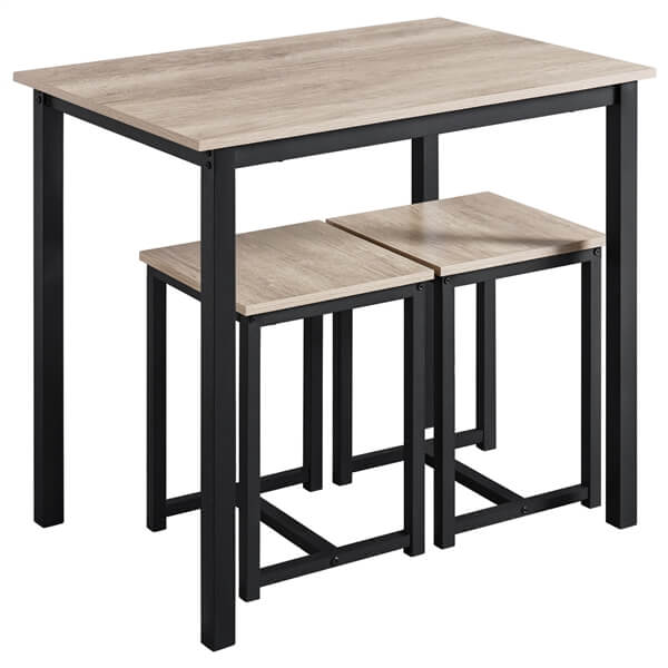 Yaheetech 3 Piece Dining Table Set
