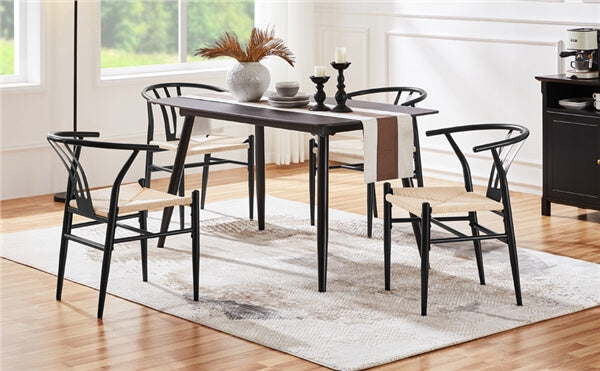 Yaheetech 2PCS Weave Arm Chair