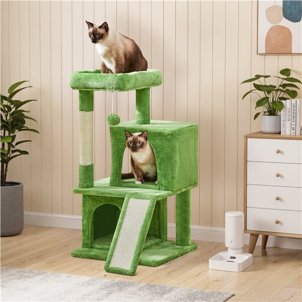 57.5'' Height Cat Tree Condo Kitten Tree Tower