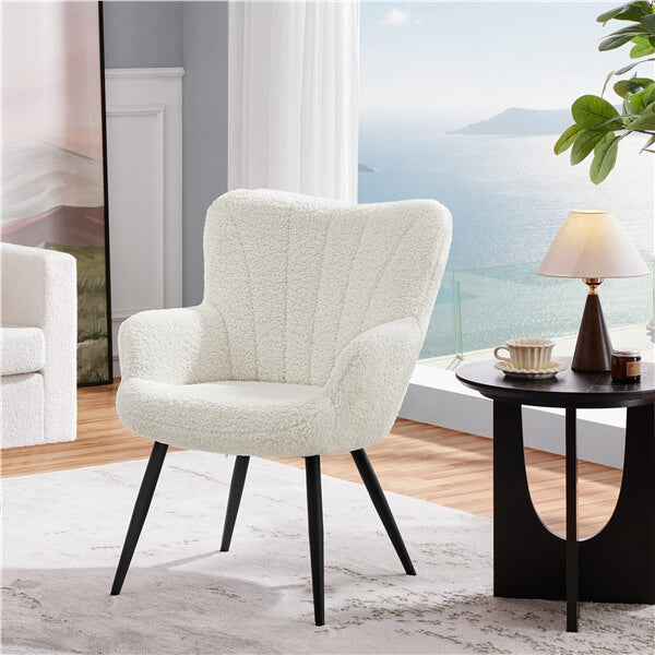 Yaheetech Boucle Accent Chair