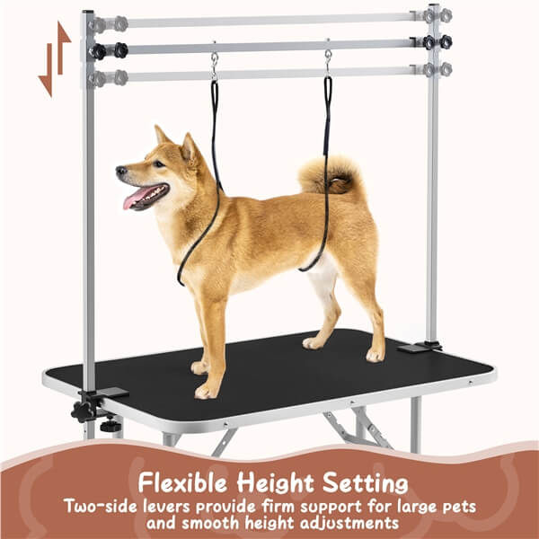Yaheetech 46'' Pet Grooming Table for Large Dogs Maximum Capacity Up to 265Lb