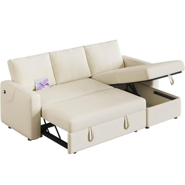 Yaheetech Sectional Sofa L-Shaped Sofa Couch Bed