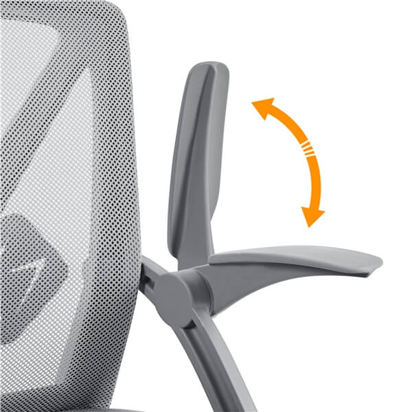 Yaheetech Computer Mesh Chair with Flip-up Arms Adjustable Height