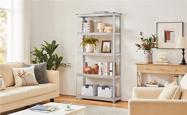 Yaheetech Heavy-Duty 5-Tier Steel Shelving Unit