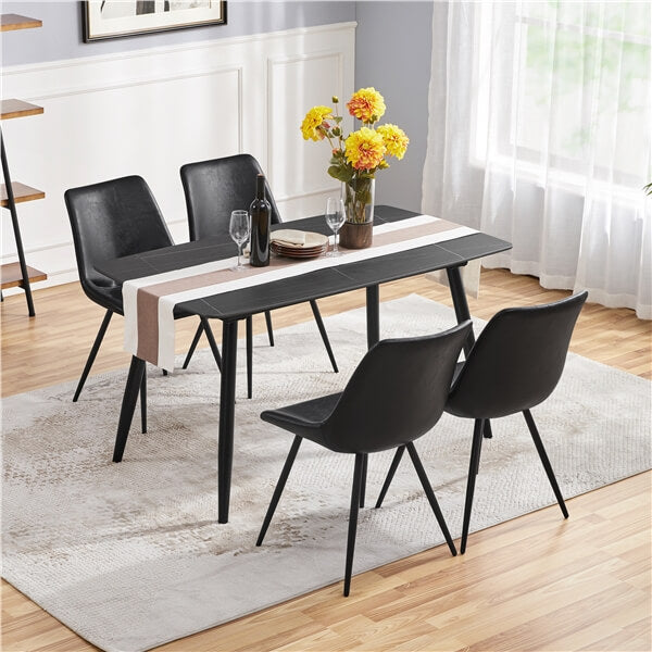 Yaheetech Dining Chairs Set of 2 Modern Upholstered Dining Room Chairs