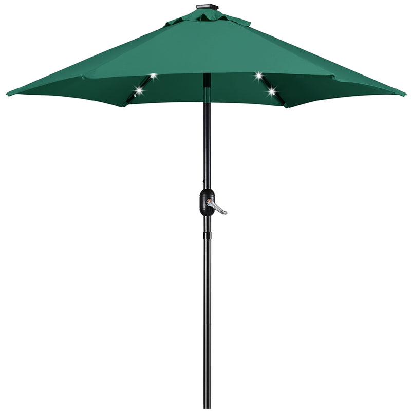 Yaheetech 7.5FT Solar Powered Patio Umbrella