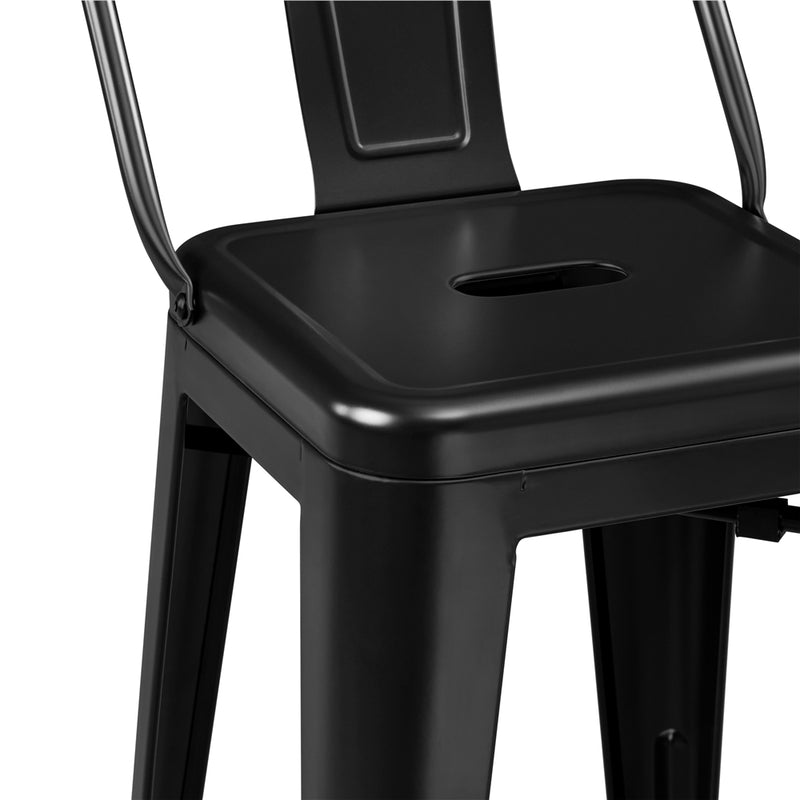 Yaheetech Set of 4 Metal Counter Height Bar Stools