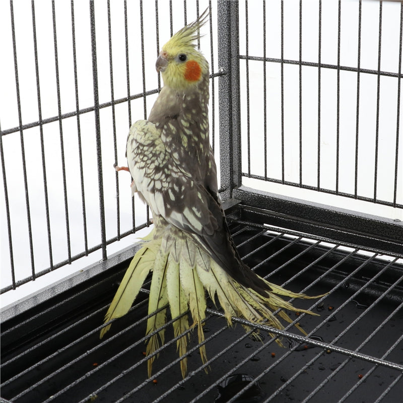 Yaheetech 60.5″H Extra-Large Wrought Iron flight bird cage