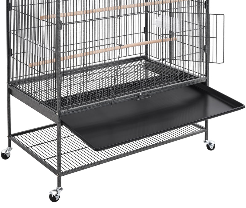 Yaheetech 60.5″H Extra-Large Wrought Iron flight bird cage