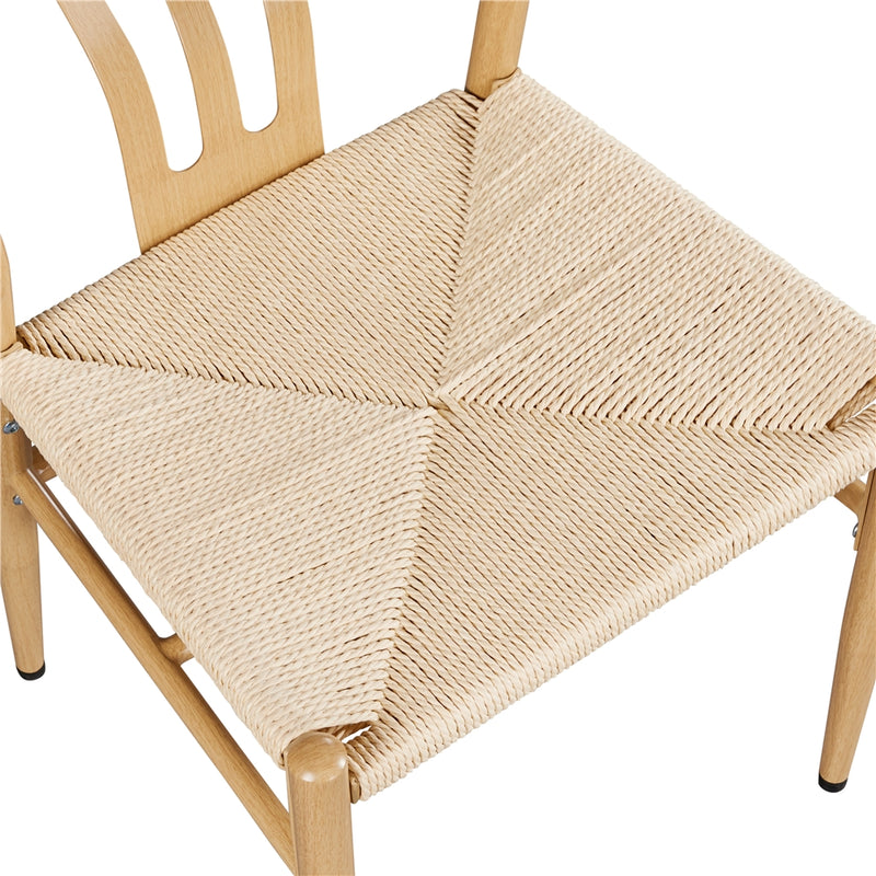 Yaheetech Set of 2 Weave Modern Armchairs