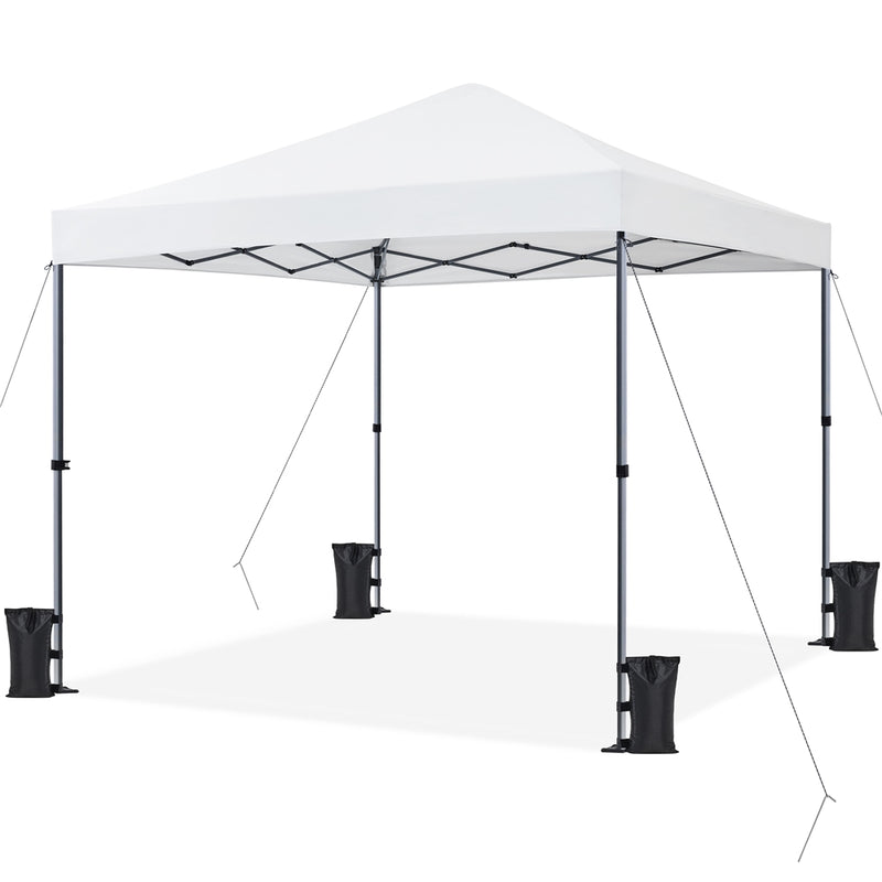 Yaheetech 8x8FT Pop-up UPF 50+ Canopy for Home & Patio, Blue