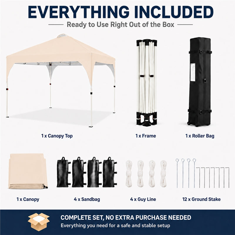 SOBERINE Pop Up Canopy 10 x 10ft