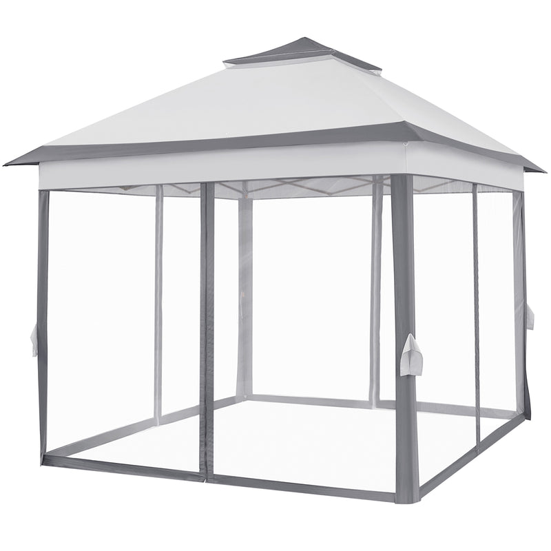 Yaheetech 11×11 FT Pop-Up Gazebo Tent with 4 Mesh Sidewalls