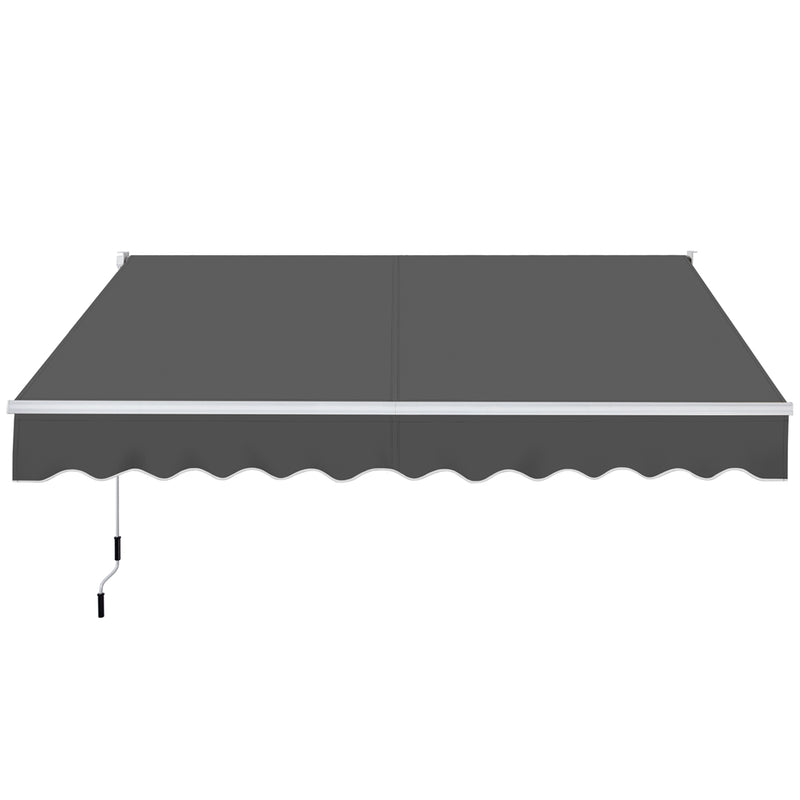 Yaheetech Manual Adjustable  Retractable Patio Awning