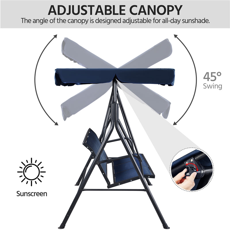 Yaheetech 3-Seat Outdoor Patio Swing Chair