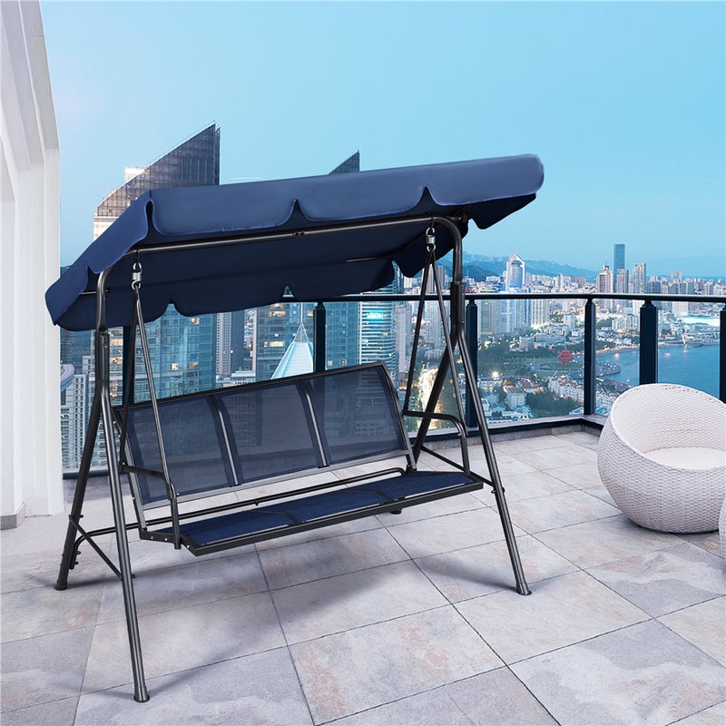 Yaheetech 3-Seat Outdoor Patio Swing Chair