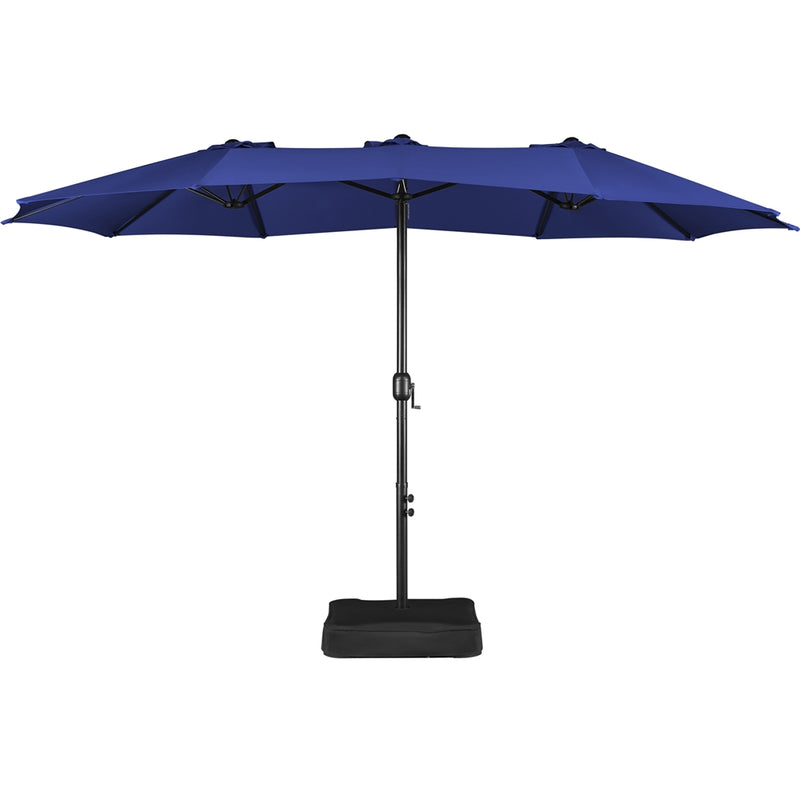 Yaheetech 13 ft Twin Patio Parasol Triple-size Outdoor Umbrella