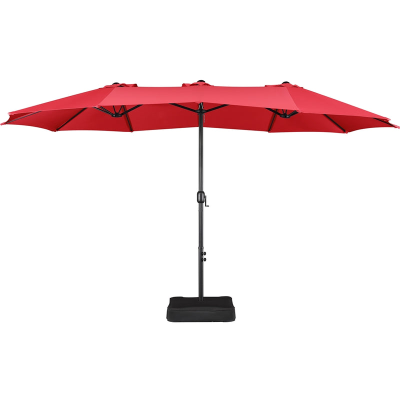 Yaheetech 15 ft Twin Patio Parasol
