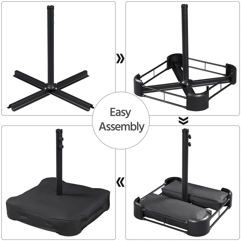 Yaheetech 15 ft Twin Patio Parasol