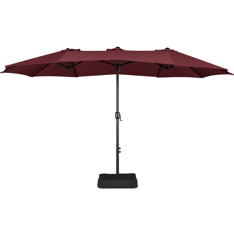 Yaheetech 15 ft Twin Patio Parasol