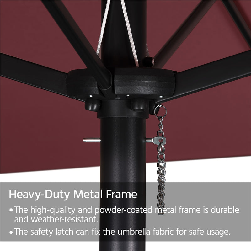 Yaheetech 15 ft Twin Patio Parasol