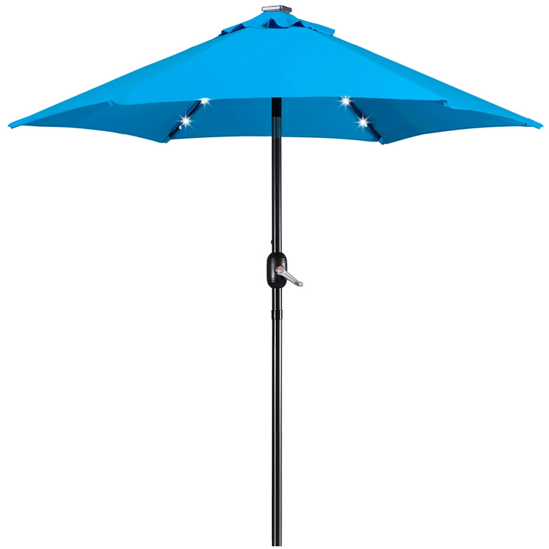 Yaheetech 7.5FT Solar Powered Patio Umbrella