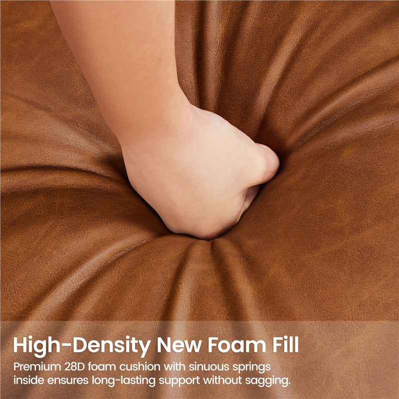 Yaheetech High Back PU Leather Accent Armchair