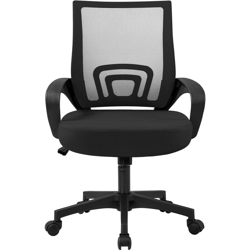 Yaheetech Mid-Back Height Adjustable Ergonomic Mesh Office Chair