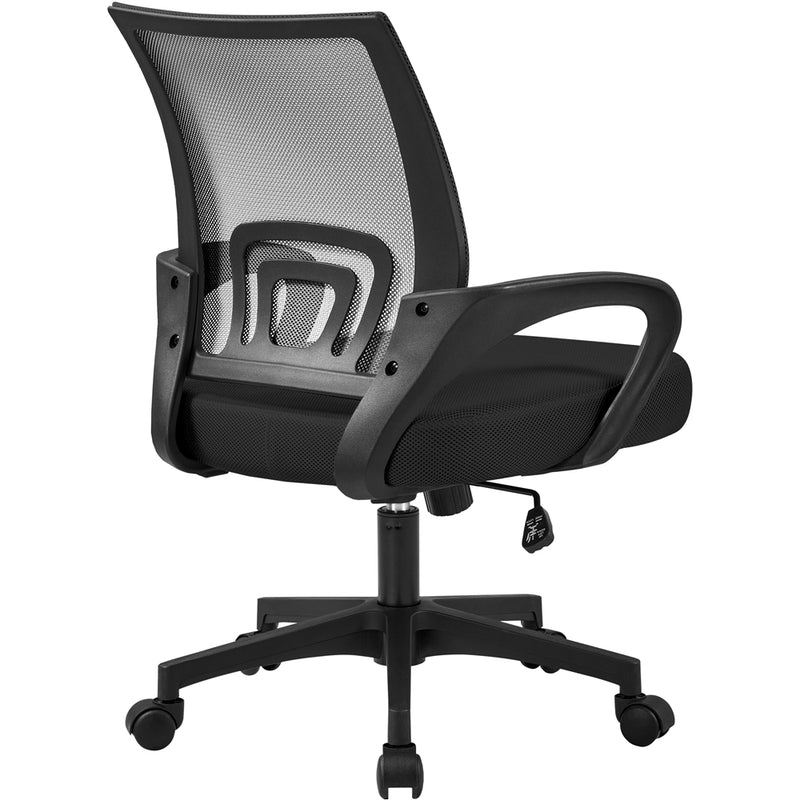 Yaheetech Mid-Back Height Adjustable Ergonomic Mesh Office Chair