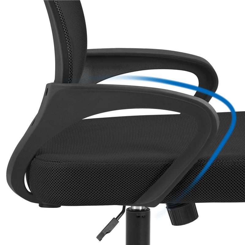 Yaheetech Mid-Back Height Adjustable Ergonomic Mesh Office Chair