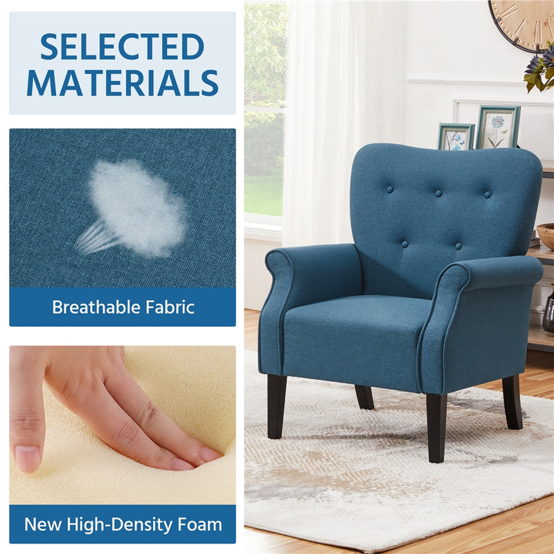 Yaheetech Mid Century Accent Sofa Chair