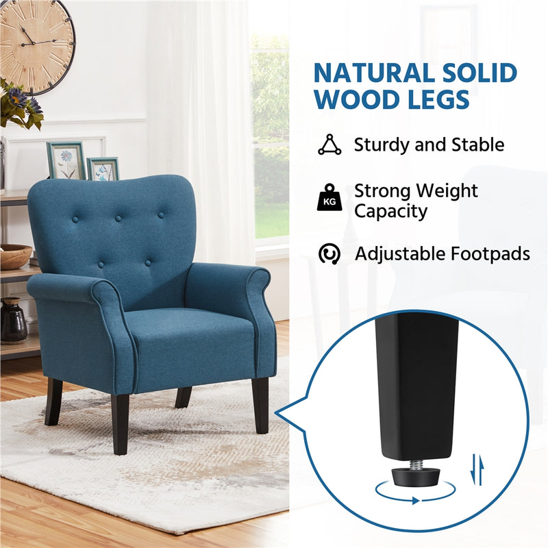 Yaheetech Mid Century Accent Sofa Chair