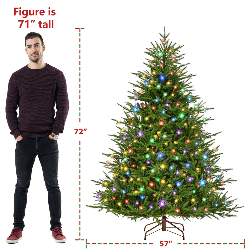 Yaheetech 6FT Pre-lit Artificial Christmas Tree