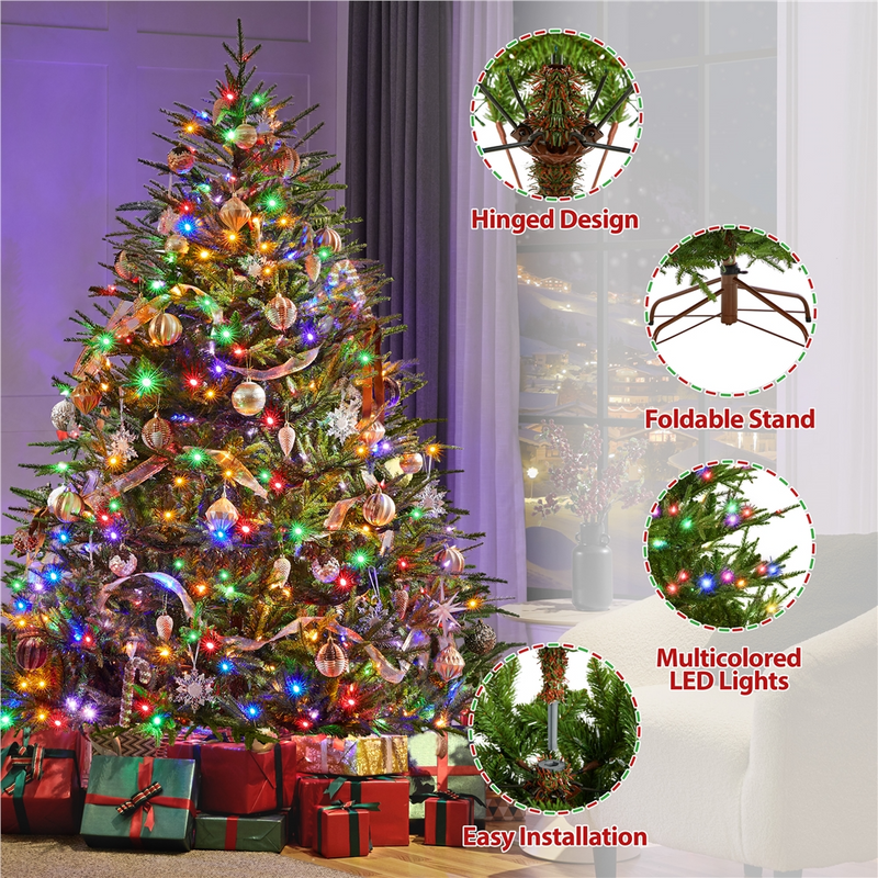 Yaheetech 6FT Pre-lit Artificial Christmas Tree