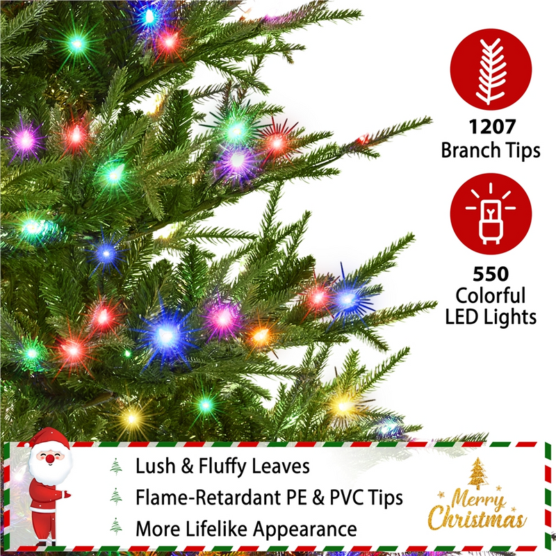 Yaheetech 6FT Pre-lit Artificial Christmas Tree