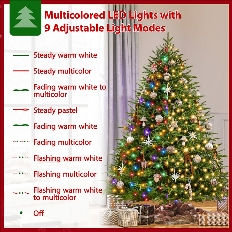 Yaheetech 6FT Pre-lit Artificial Christmas Tree