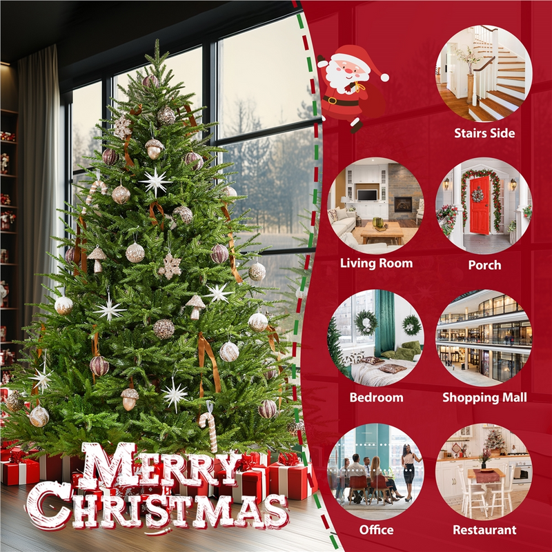 Yaheetech 6FT Pre-lit Artificial Christmas Tree