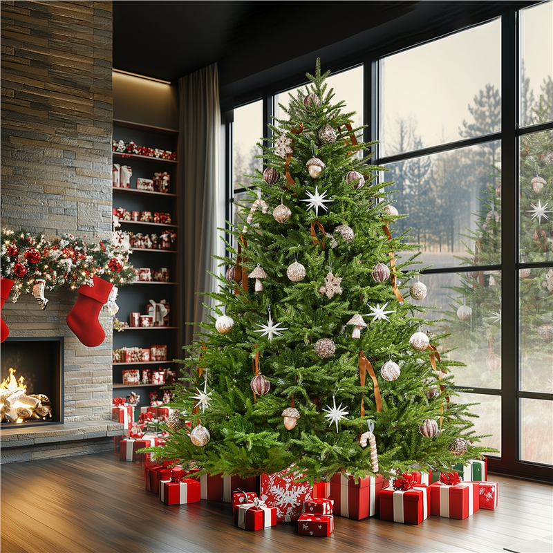 Yaheetech 6FT Pre-lit Artificial Christmas Tree