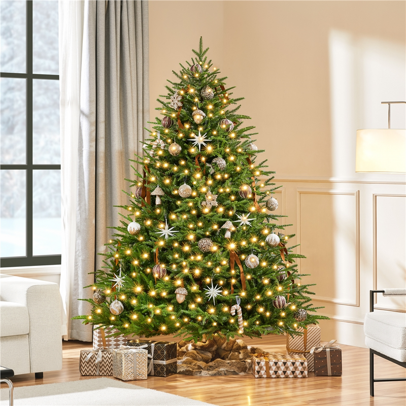 Yaheetech 6FT Pre-lit Artificial Christmas Tree