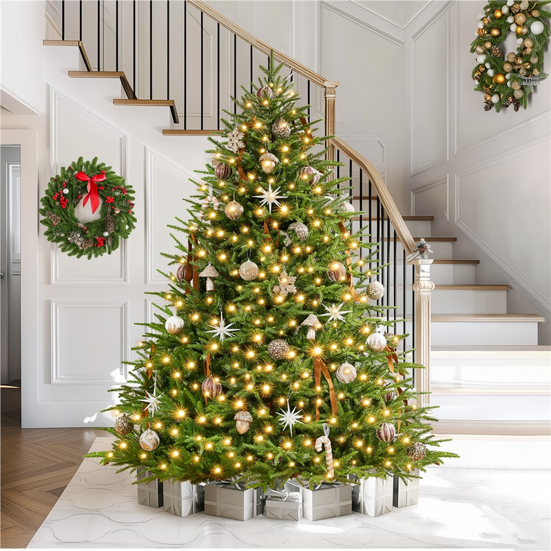 Yaheetech 6FT Pre-lit Artificial Christmas Tree
