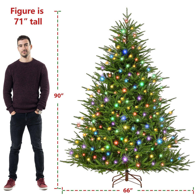 Yaheetech 6/7FT Pre-lit Artificial Christmas Tree
