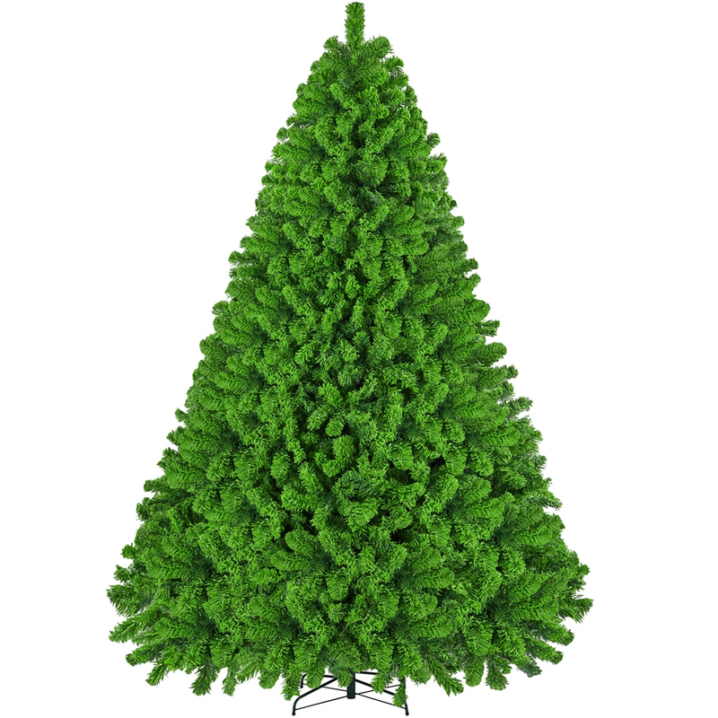 Yaheetech 9FT Pre-lit Flocked with Light Artificial Christmas Tree