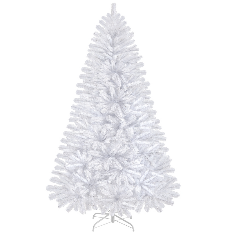 Yaheetech 6FT Pre-lit Artificial White Christmas Tree