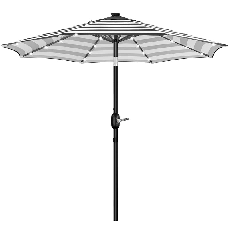 Yaheetech 9FT Solar Powered Patio Umbrella