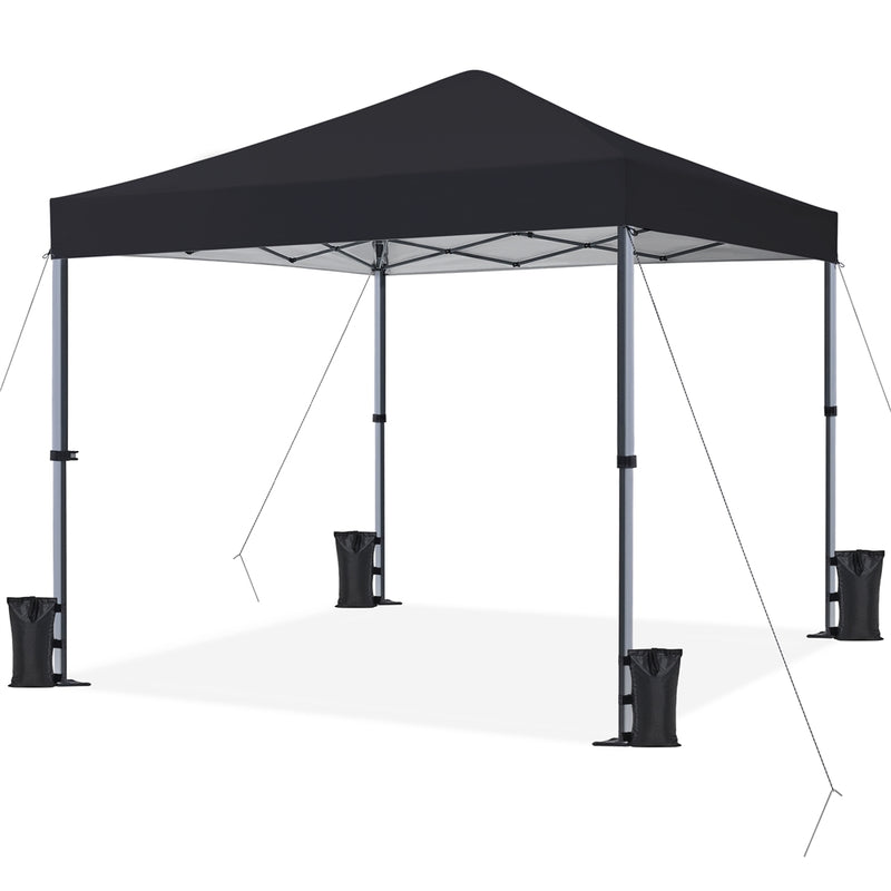 Yaheetech 8x8FT Pop-up UPF 50+ Canopy for Home & Patio, Blue