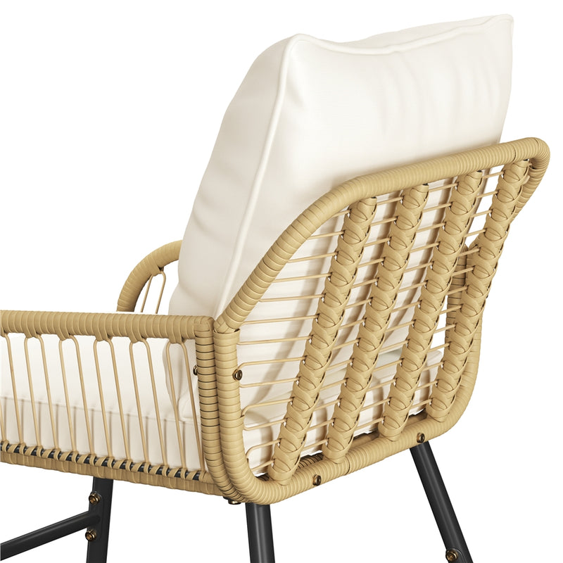 Yaheetech 3-Piece Tan/Cream Patio Bistro Set