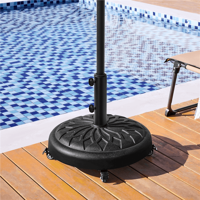 Yaheetech 45lb Outdoor Patio Rolling Heavy-duty Umbrella Base