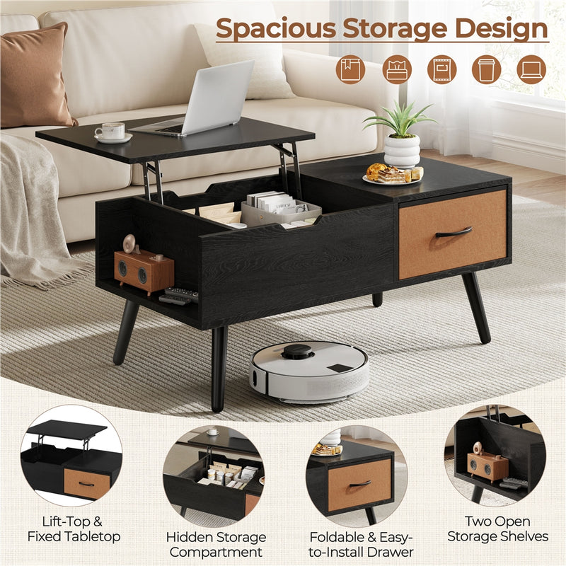 Yaheetech Lift Top Coffee Table